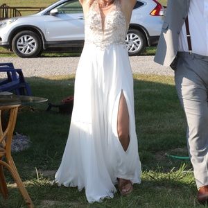 Boho Maxi Wedding Dress - LuLus